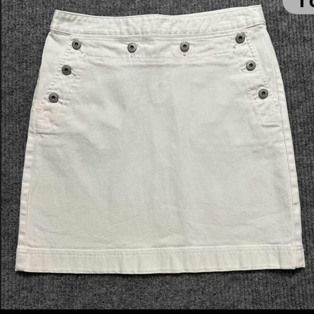Nautica White Denim Skirt size 6